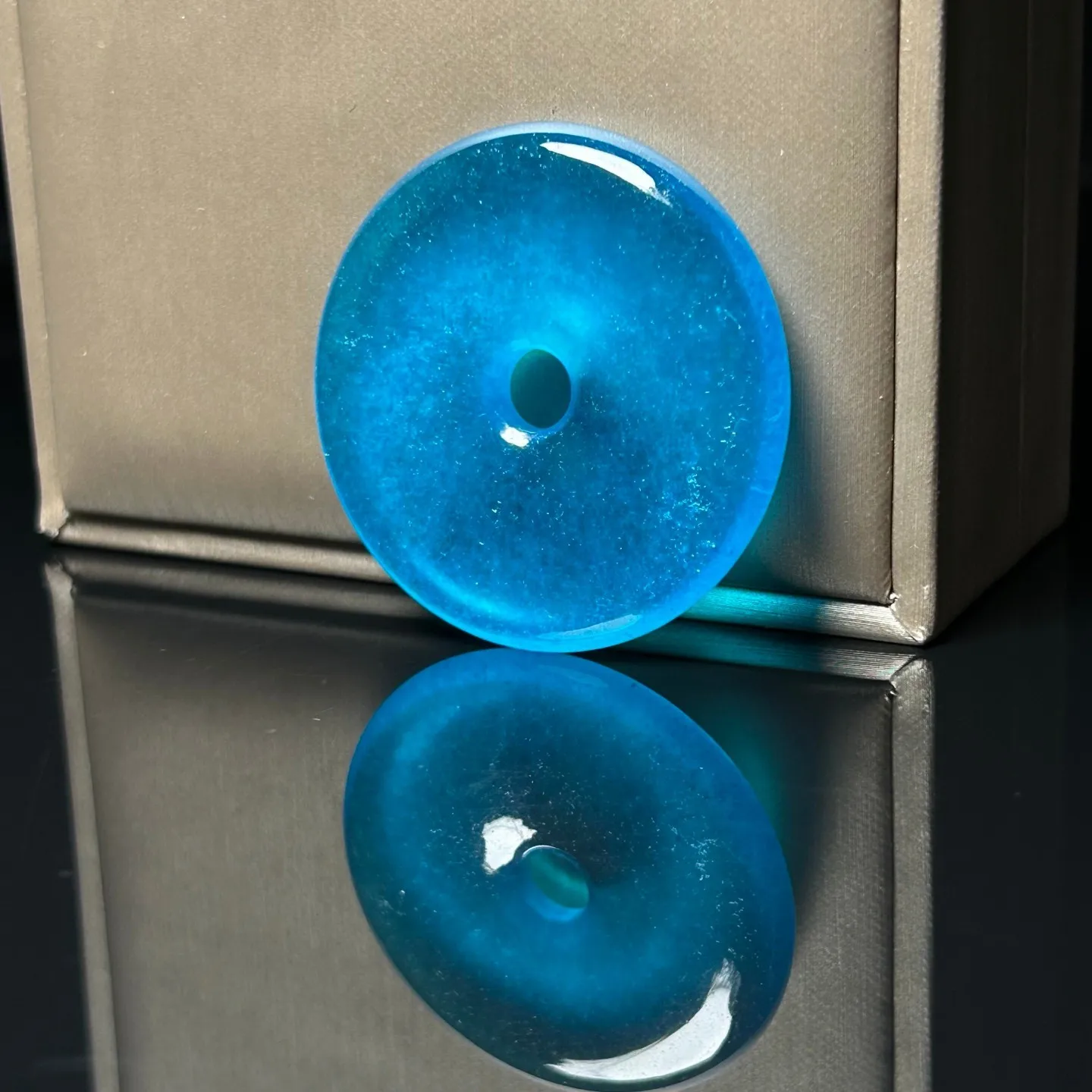 AAA Real natural high Ice blue Jade Jadeite amulet Pendant&Necklaces