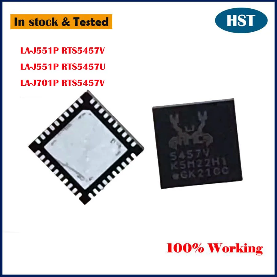 New Original RTS5457V RTS5457U LA-J551P LA-J701P with Programmed Chip IC Chipset