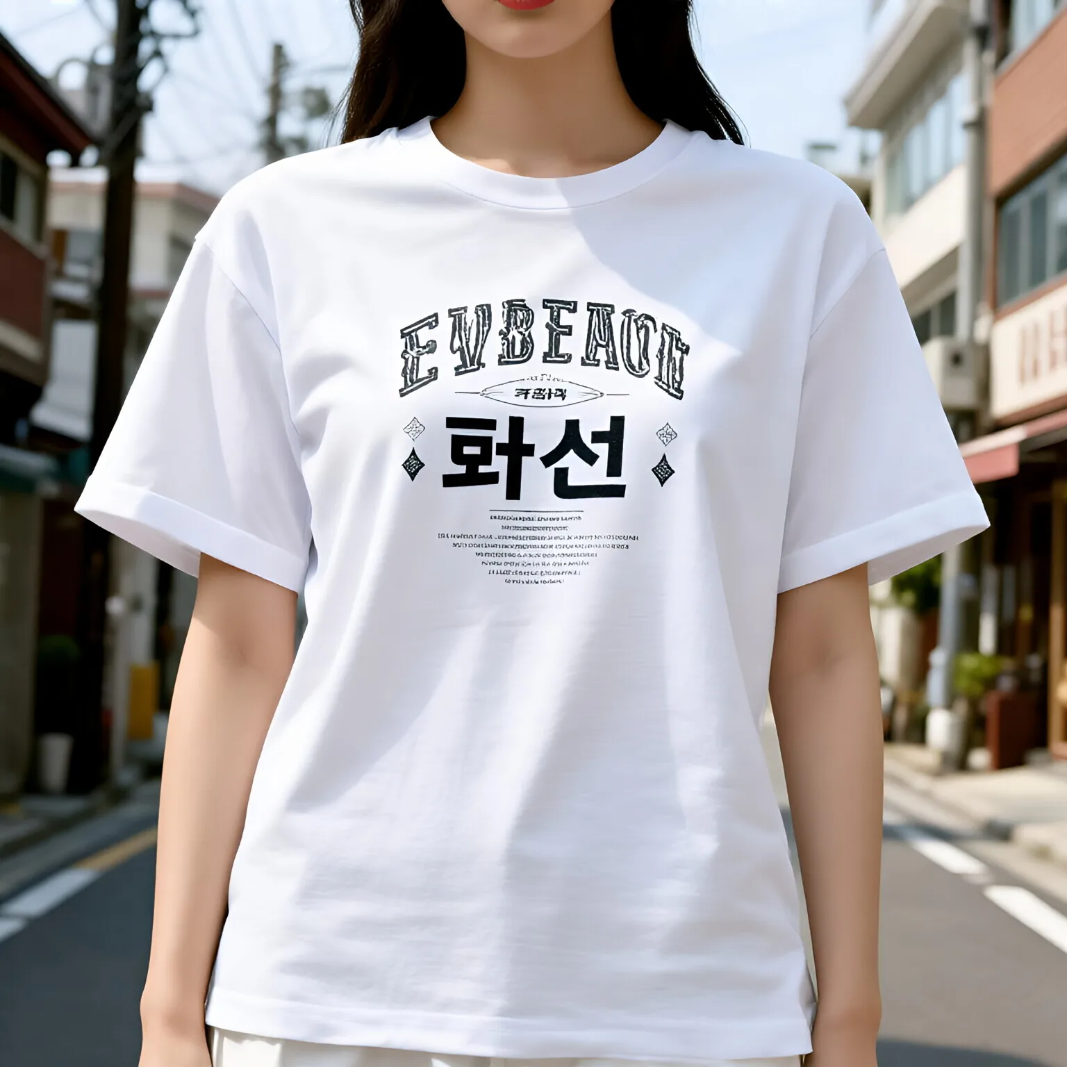 

Spring and Summer Short-sleeved T-shirts for Women, A Trendy Brand with Loose American Prints and A Half-sleeved Design