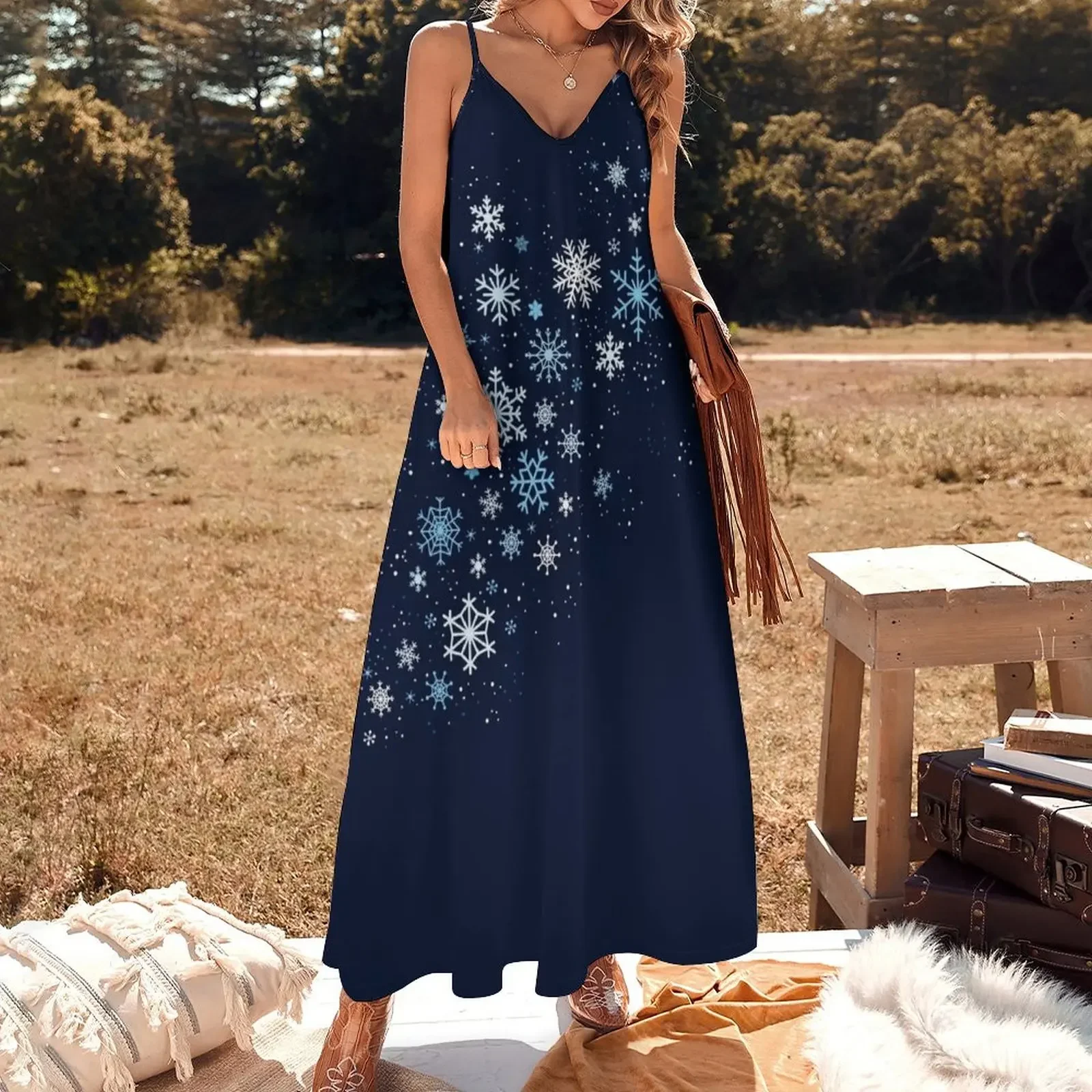 Winter breeze Sleeveless Dress women's evening dresses Aesthetic clothing Woman fashion Dress