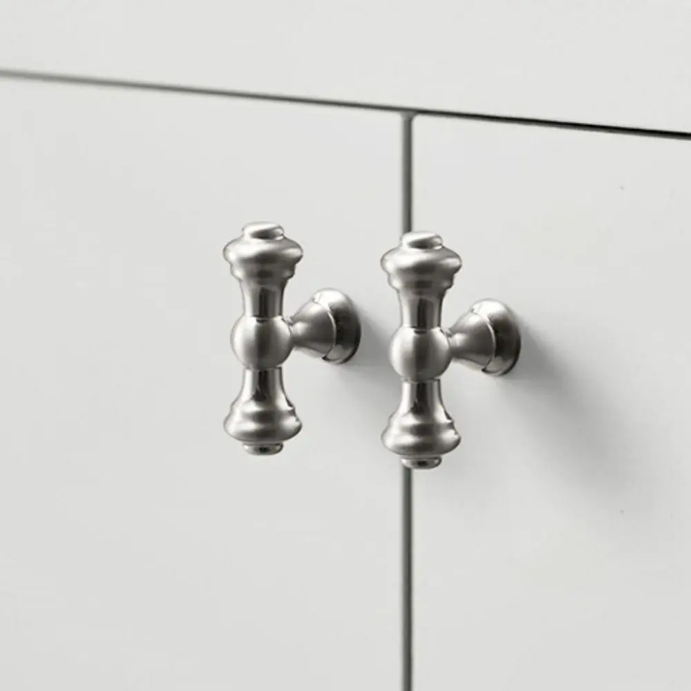 Zinc Alloy Cabinet Door Handle Modern Simple European Style Wardrobe Door Handle Solid Antique American Style