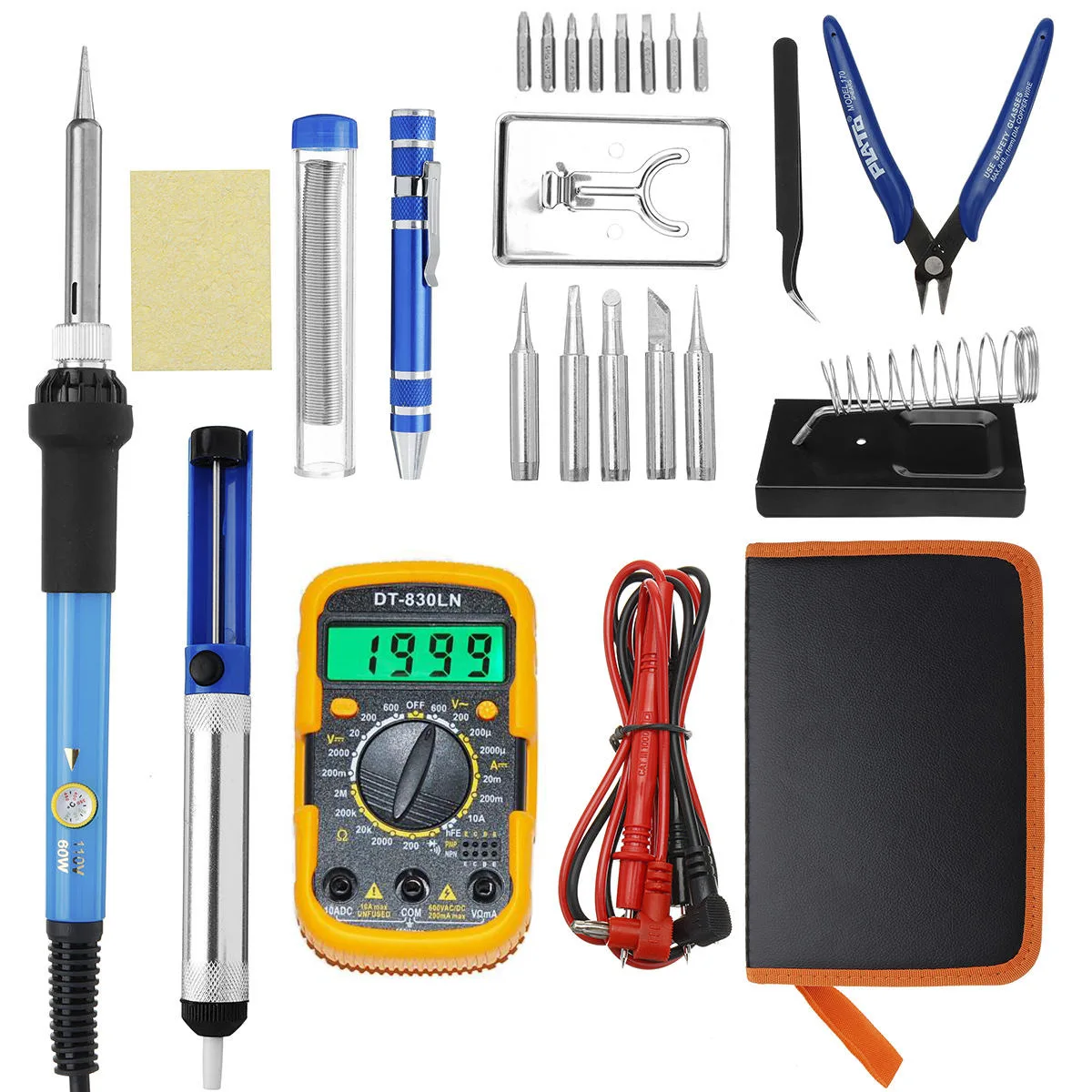 

60W Temperature Controlled Electric Soldering Iron Set Internal Heating Electric Soldering Iron Soldering Pen Welding Gun Kit
