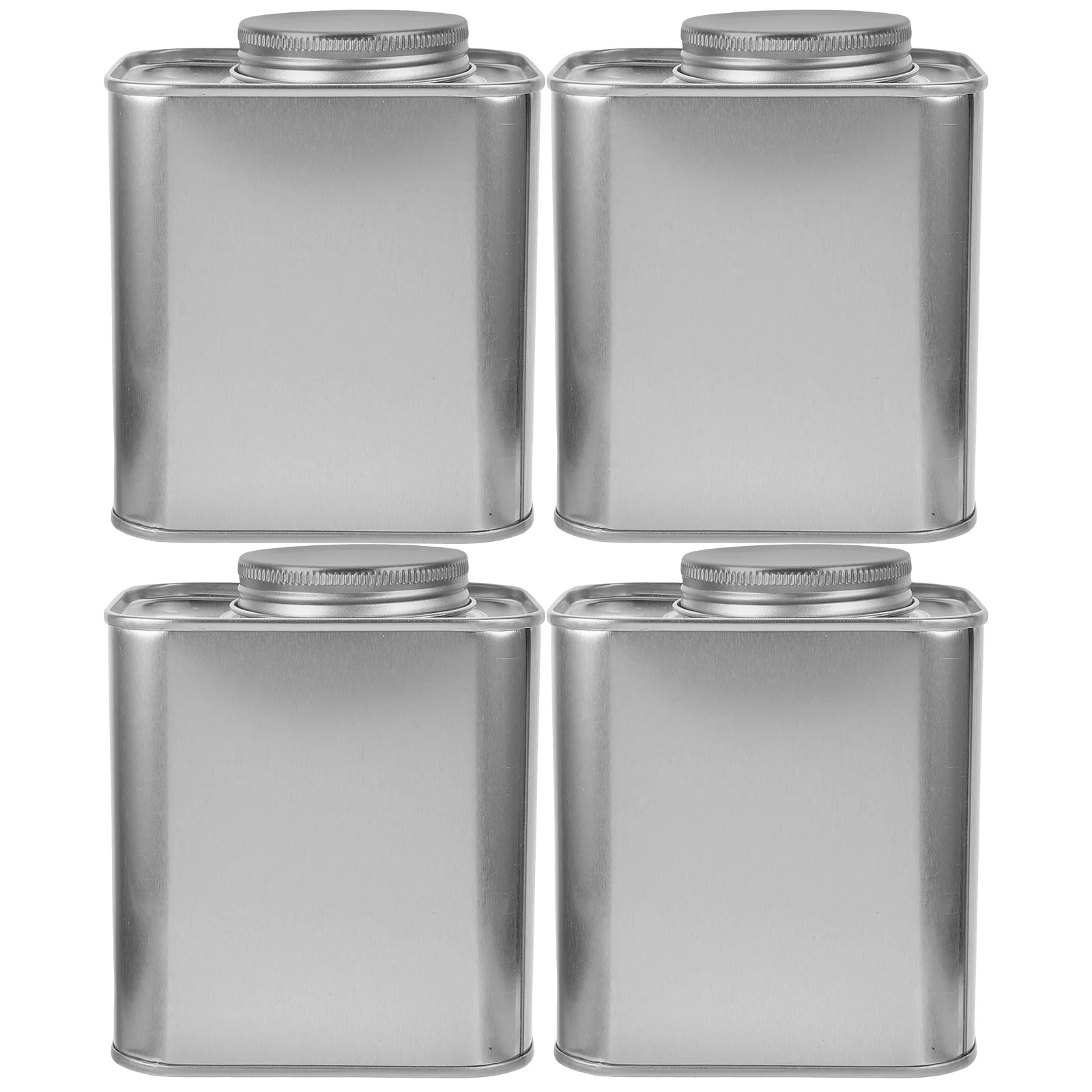 

4pcs Coffee Tea Canister Canister 180 200g Sealed Tinplate Jars Containers With Lids Tea Sugar Airtight Containers