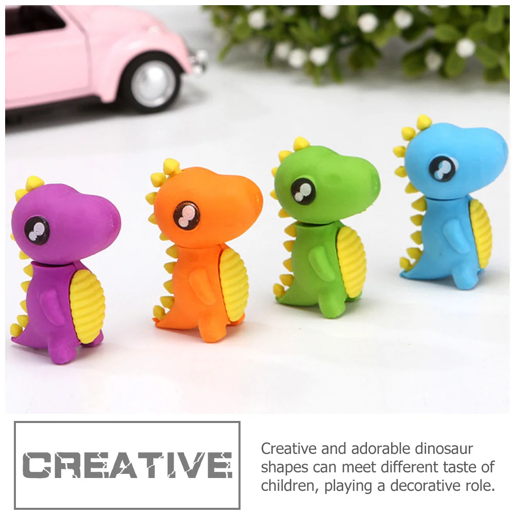 

48Pcs Dinosaur Erasers Animal Shaped Cartoon Mini Erasers for School Supplies Fun Classroom Bulk Gift Tiny Dinosaurs