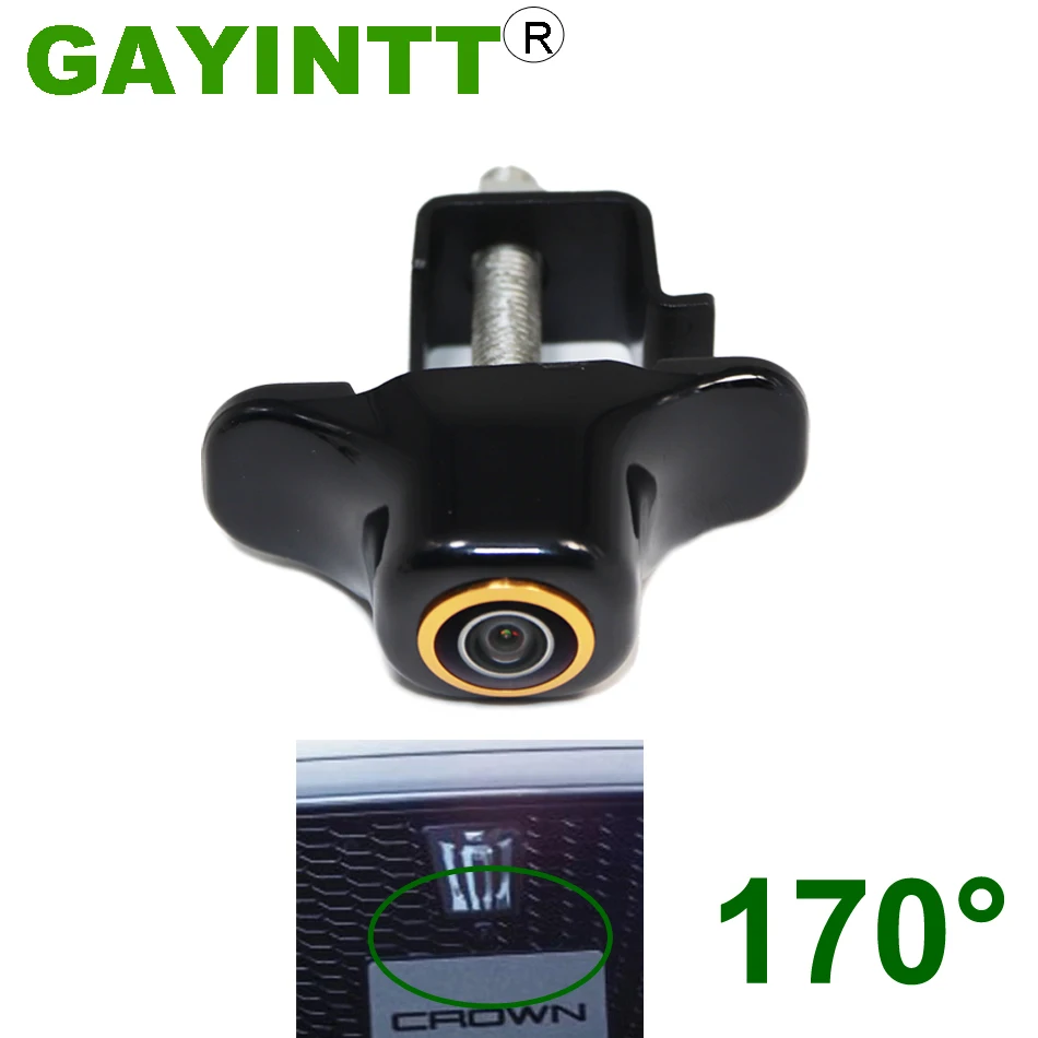 

GAYINTT 170° 720P Night Vision Car Front View Camera for Toyota New Crown 2015 2016 2017 2018 Front Grille Camera Vehicle HD