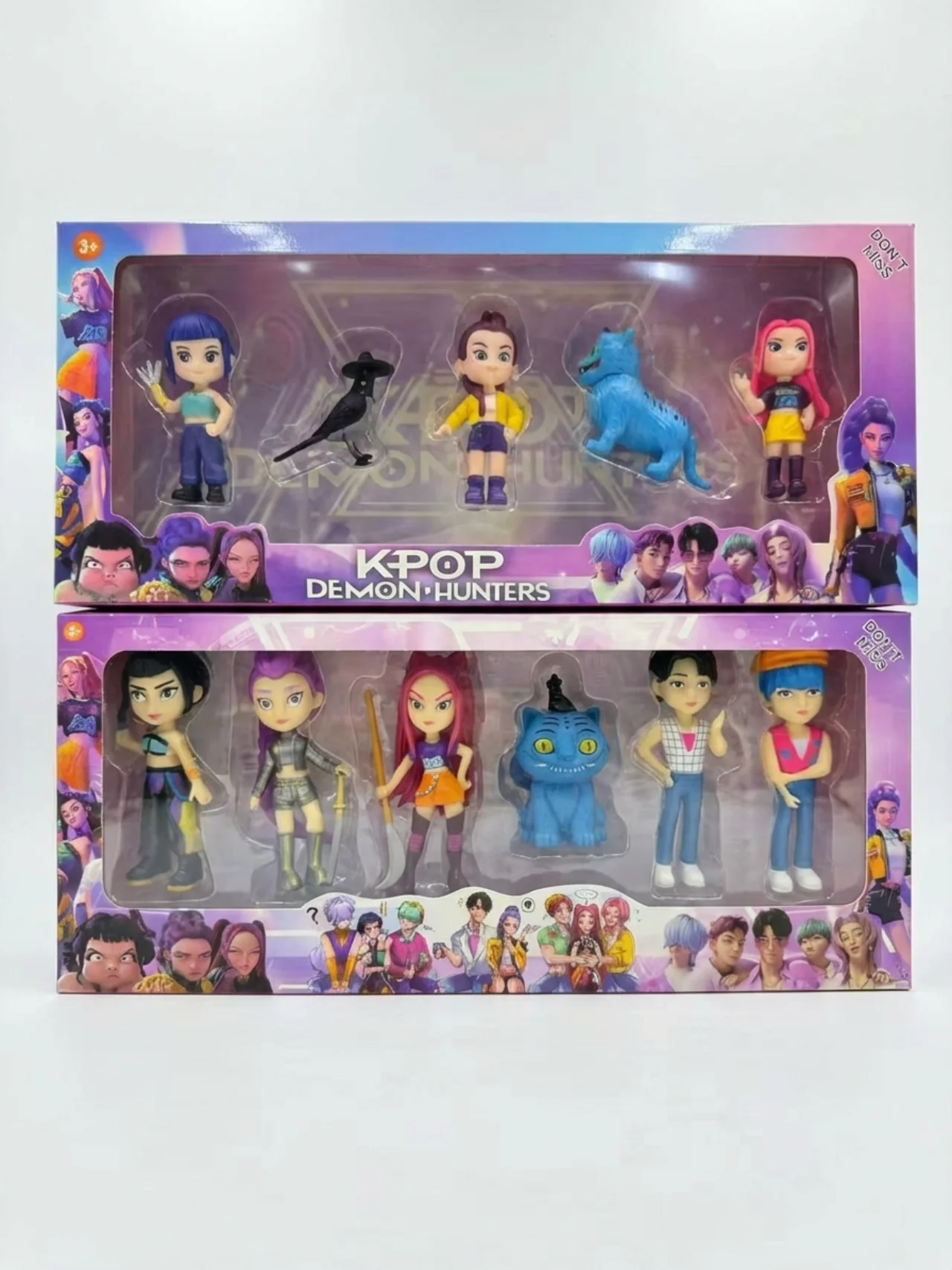

New Anime Kpops Demon Hunters Figure Rumi Zoe Mira Anime Polyvinyl Chloride Character Collection Desktop Trinkets Childrens Gift