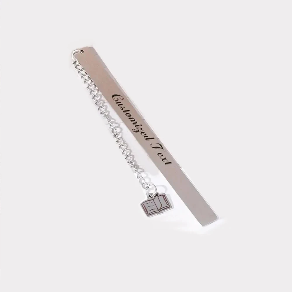 Personalized Custom Text Charm Bookmark Pendant