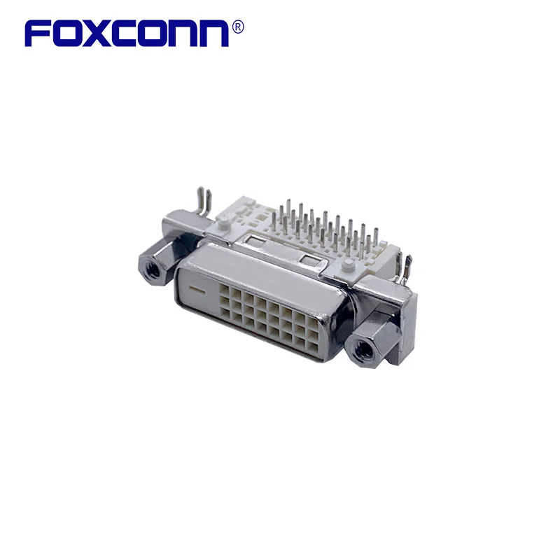 Foxconn QH11121-DBT1-4F DVI Socket R0HS-5 Connector 24PIN Socket