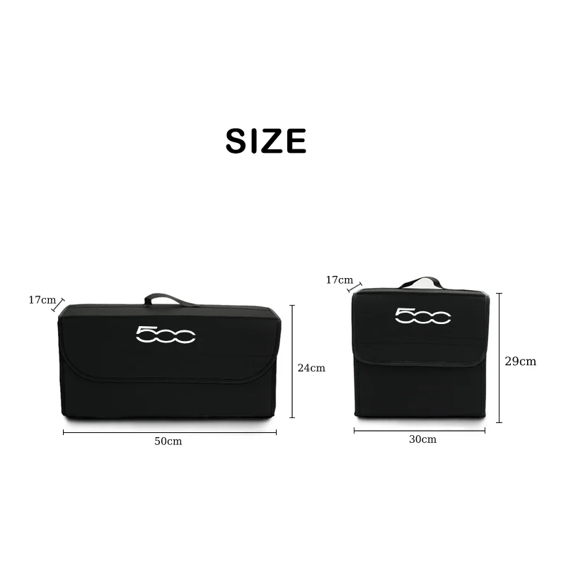 Car Trunk Organizer Bag Foldable Stowing Tidying Storage Box For FIAT 500 Abarth Punto Tipo Ducato Stilo Fiorino Doblo Bravo