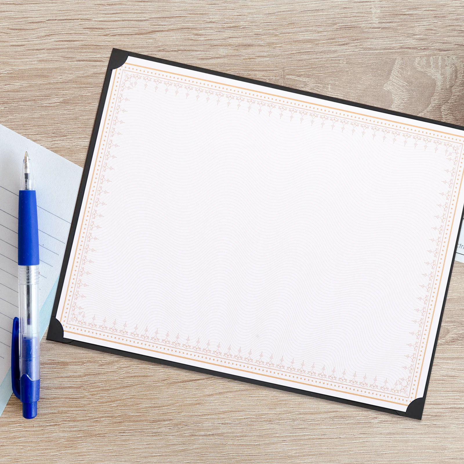 

10pcs A4 Printable Writable Blank Diploma Certificate Papers for Awards Graduation Parchment Inner Core Smooth Edges Long