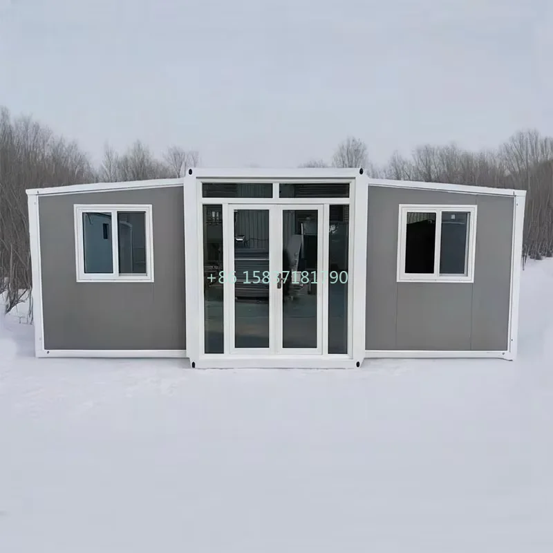 Expandable Container House Tiny Home Villa Hotel Warehouse Folding House Container Steel Sandwich Panel Material Container Home