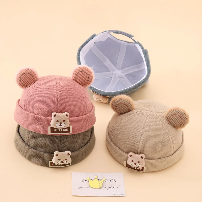 Cartoon Kids Plush Landlord Hat Winter Warm Dome Brimless Ha