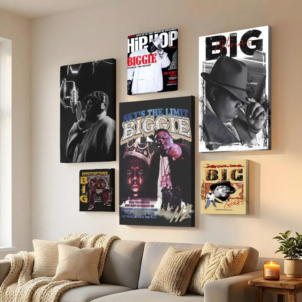 

Бигги Смоллс The N-Notorious B.G. Картина в стиле хип-хоп с каллиграфией, HD-печать, современная картина на холсте, экологичный декор для дома и стен