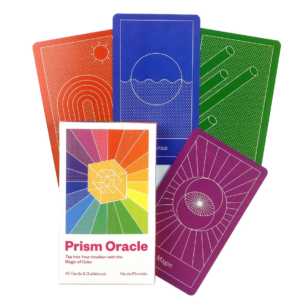 Prism Oracle Cards Fortune Telling Divination Deck English Vision Edition Tarot Board Playing Game For Party
