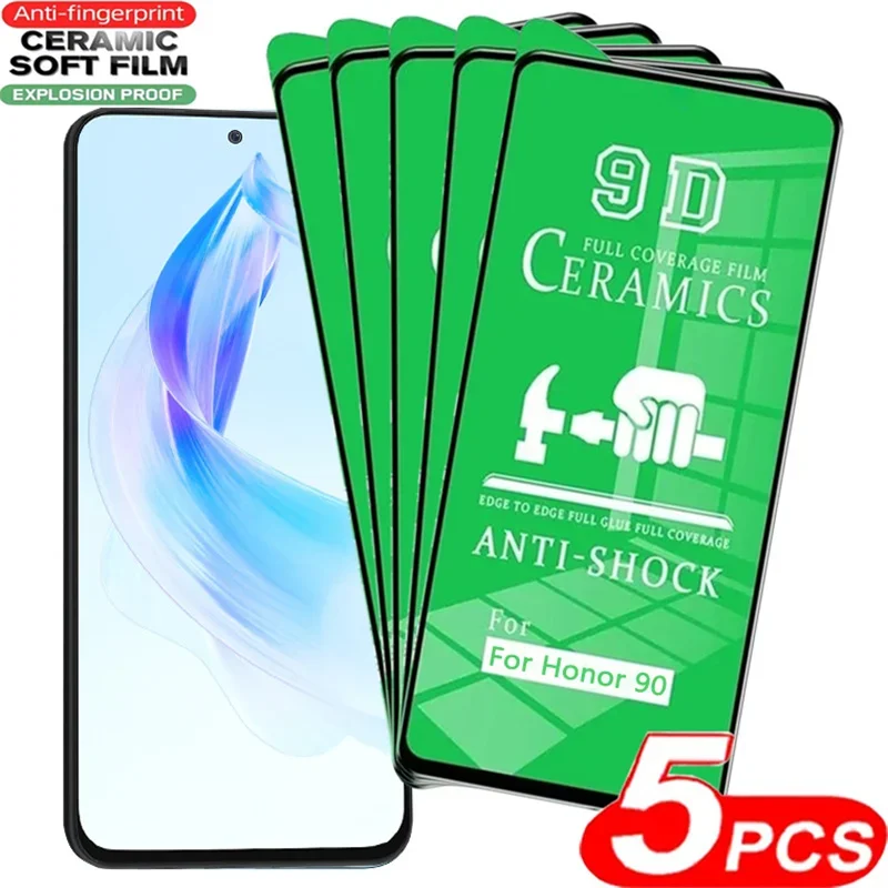 

5PCS Soft Ceramic Film For Honor 90 Lite 50 SE X8A X7A X9 X8 X7 Clear Screen Protector For Huawei P40 P30 Lite Protection Film