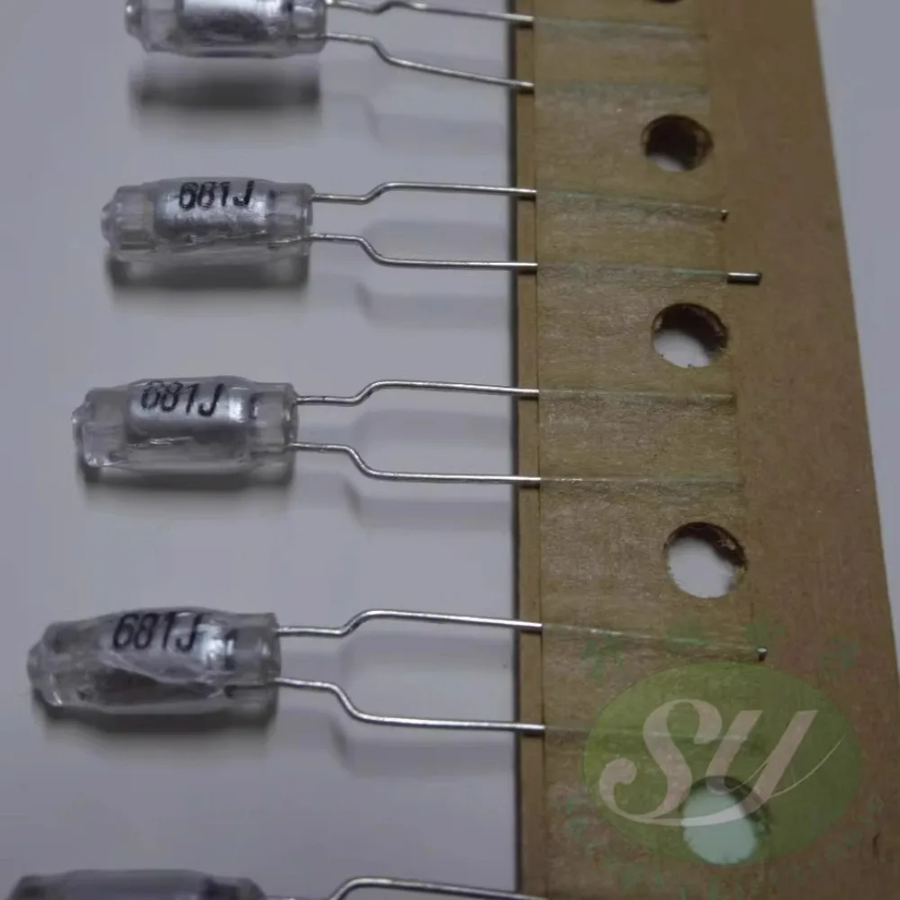 20PCS 0.00068uf/50v 0.68nf 680pf 681 new 5mm polystyrene capacitor