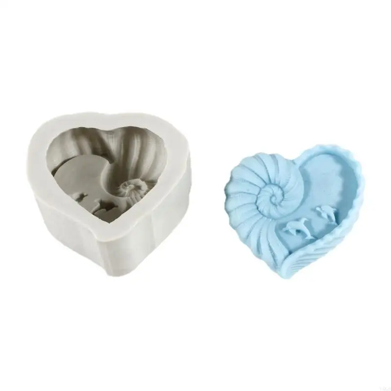 

Heart Conch Shaped Silicone Molds For Epoxy Resin Handmade Soap Making Gypsum Ornament Home Decoration Y5GB