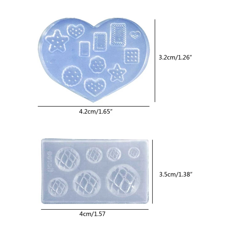 Molde de resina epoxi para repostería, herramienta de fundición artesanal para repostería, Mini postre de comida, molde de silicona para pasteles,