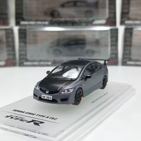 INNO Diecast 1:64 Scale HONDA CIVIC TYPE R FD2 Alloy Simulation Car Model Collection Souvenir Display Ornaments Boy Holiday Gift