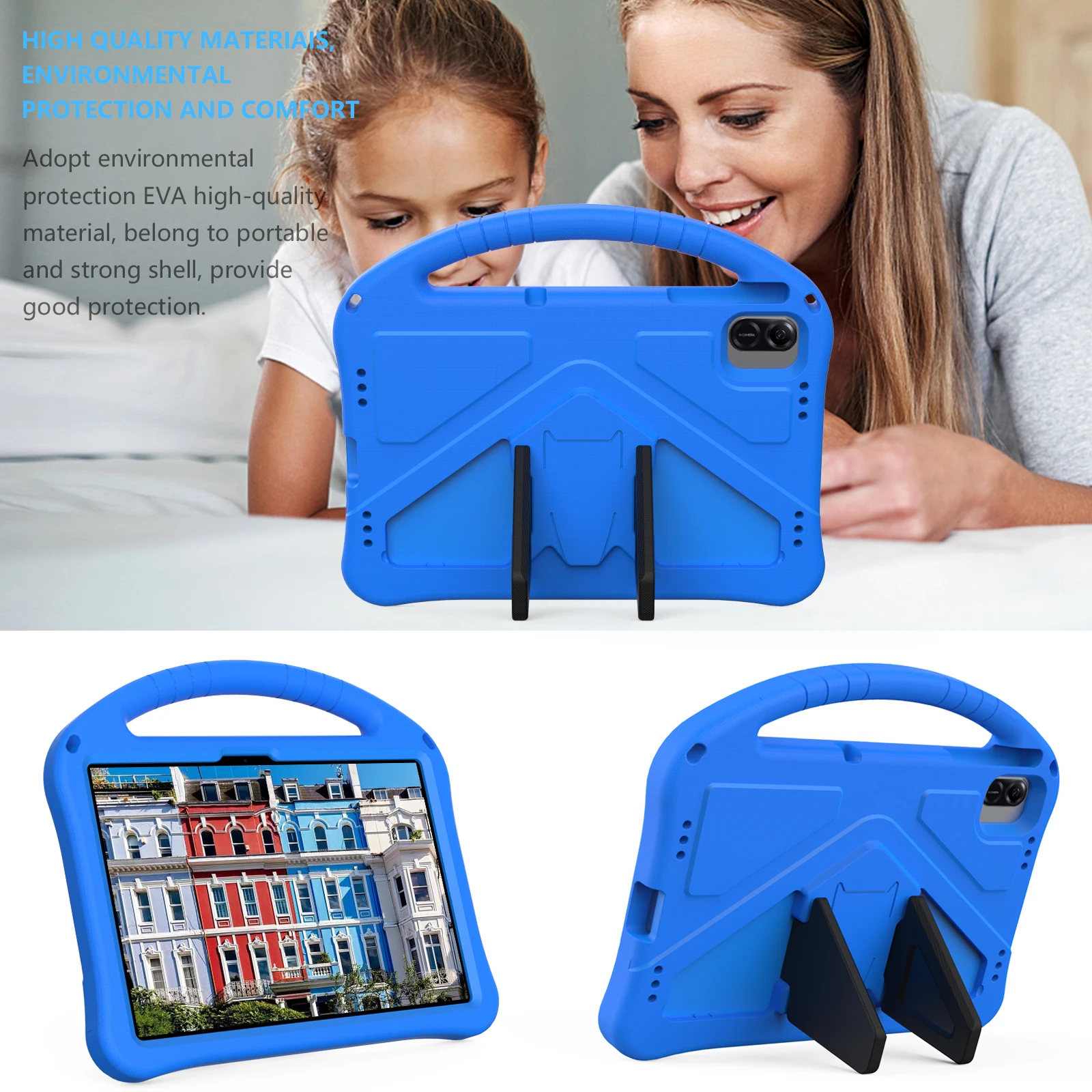 Kids Case Voor Honor Pad X8a 11 Inch 2024 Eva Shockproof Stand Cover Met Schouderriem Funda Tablet Case voor X8a Handheld Shell
