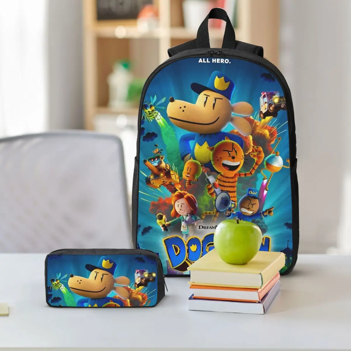 مجموعة حقيبة ظهر للرجال مكونة من 3 قطع للفتيات والأولاد وصناديق أقلام رصاص مع صندوق غداء لطلاب المدارس وحقيبة نهارية #6