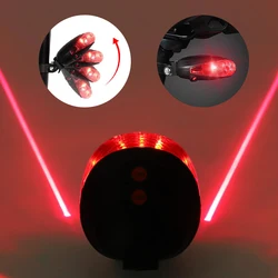 Waterproof Bicycle Cycling Lights Taillights LED Laser Safety Warning Bicycle Lights Bicycle Tail Bicycle Accessories Light