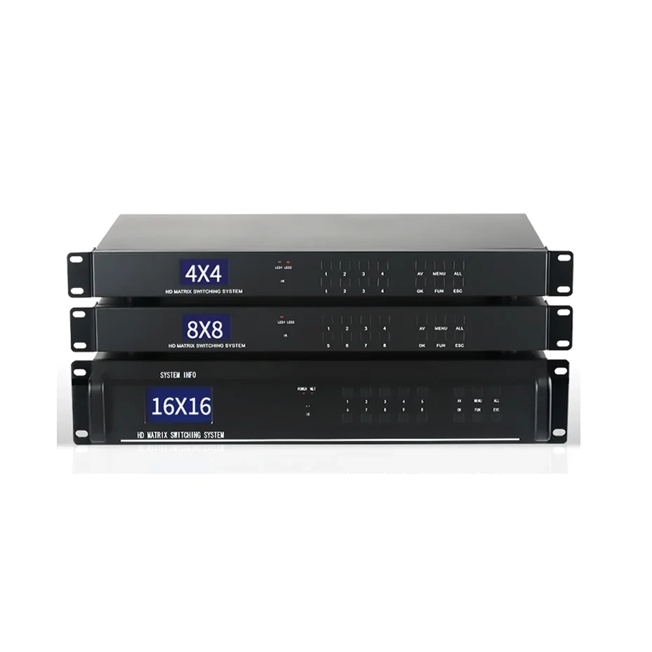 

4x4 8x8 8x16 16x16 3D RS232 1080P HDMI Matrix Switch with IR Remote Control