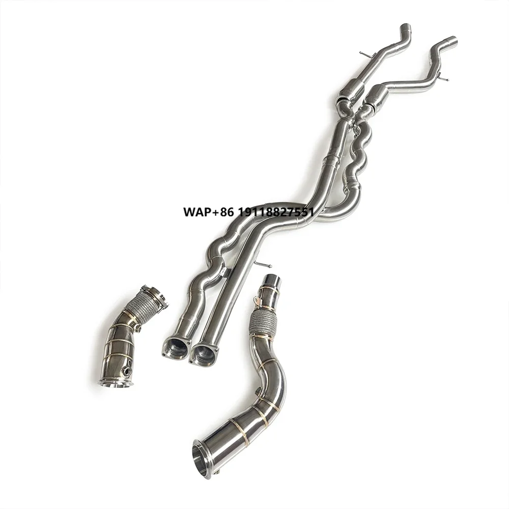 Stainless Steel Auto Exhaust Pipe Suitable for M3/M4 F80 F82 3.0T 2014-2019 Equal Length Middle Pipe with Straight Header