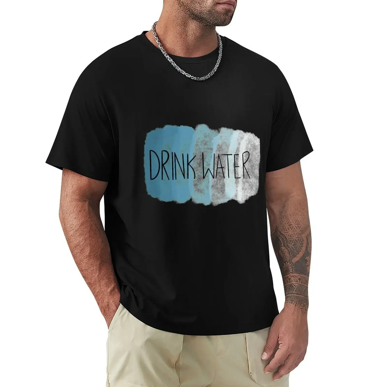 Drink water T-Shirt for a boy anime figures sublime graphic shirts t shirts for men