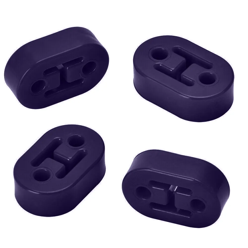 Universal Exhaust Pipe Muffler Support 2-Hole Exhaust Hanger Bracket Heavy Duty Rubber Insulator Mount