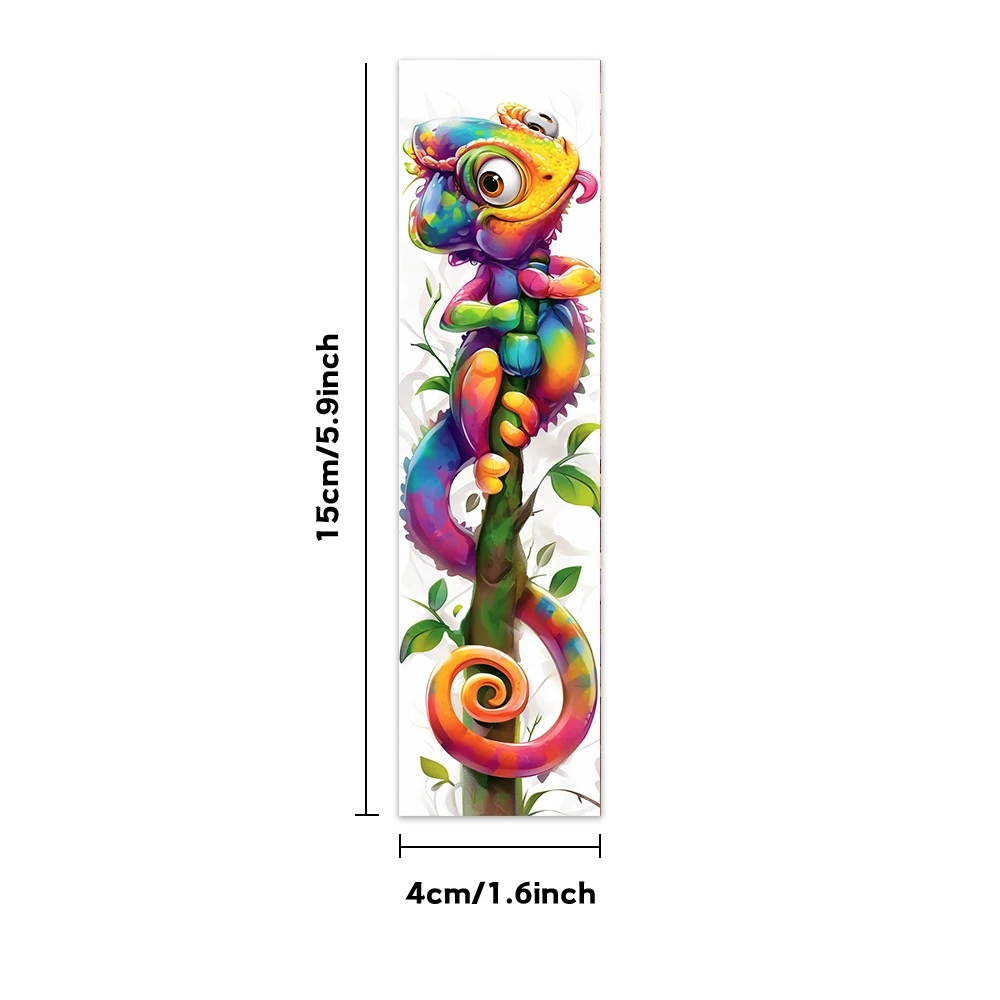 32 قطعة، إشارات مرجعية تجريدية للحيوانات بألوان مائية، عيد الميلاد، الهالوين، مناسبة للمعلمين والقراء، وهدايا عيد الميلاد. #5