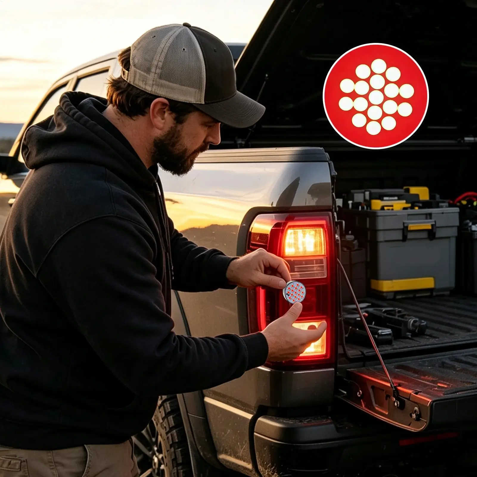 Brake Light Bulb 24V High Brightness Plug Play Lamp Rear Brake Light Bulb For RV Trailer Heavy Duty Vehicle Night Driving