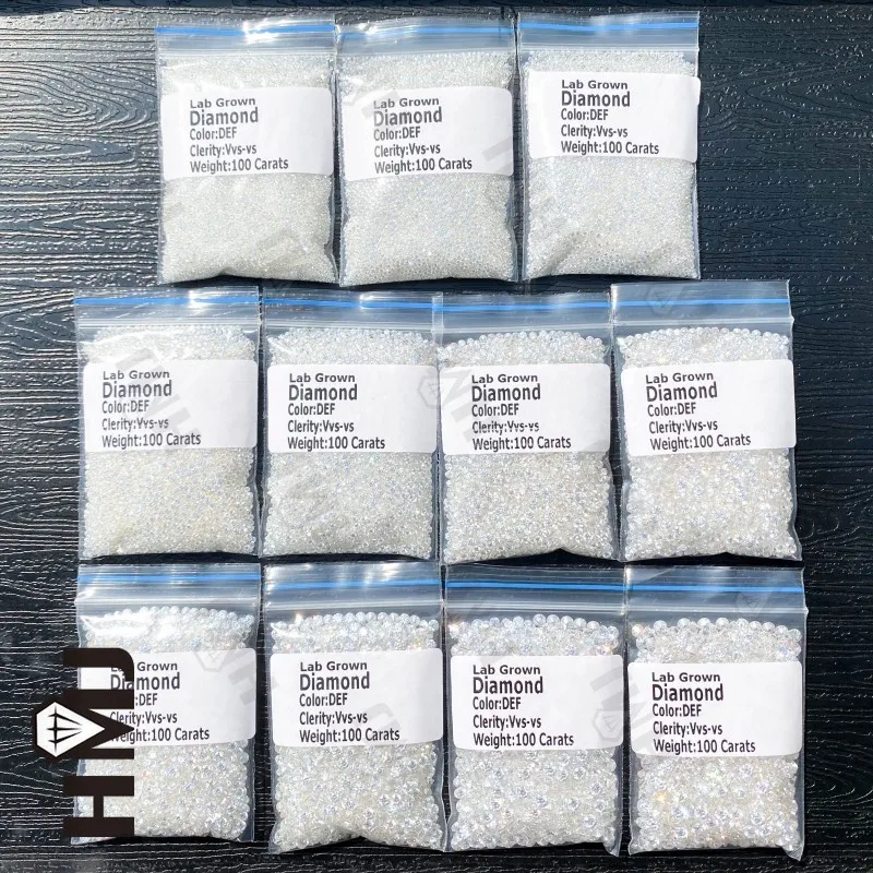 

Lab Grown Diamond CVD Melee HPHT DEF VS-VVS Round Brilliant Cut 1CT 0.9mm~3mm Loose Stones Beads for Jewelry Making