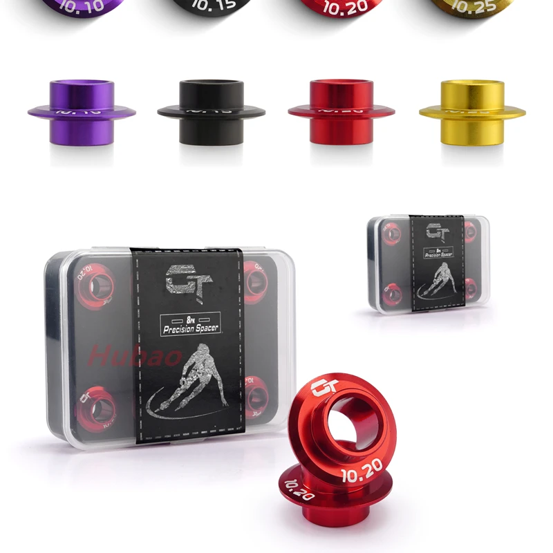 8Pcs Bearing Spacer High 10.1mm 10.15mm 10.2mm 10.25mm Roller Skate Skateboard Wheel Replacement Bearing Bushing Inline Skate
