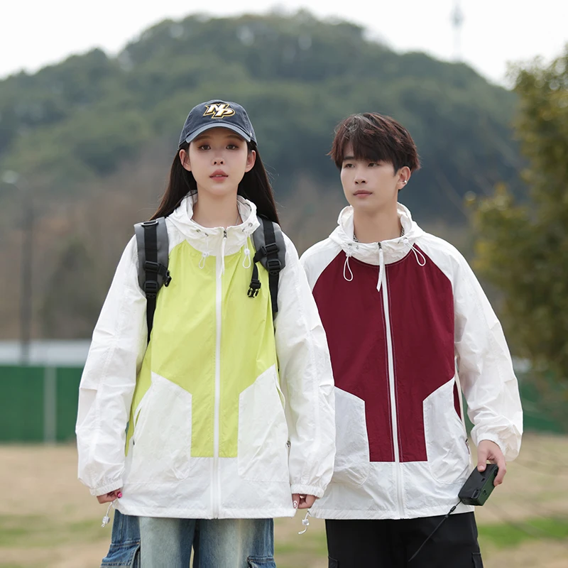 New Summer Fashionable Leisure Versatile Sunscreen Clothes For Teenagers Couple'S Loose Men'S Outdoor Hooded Uv Protective Coat
