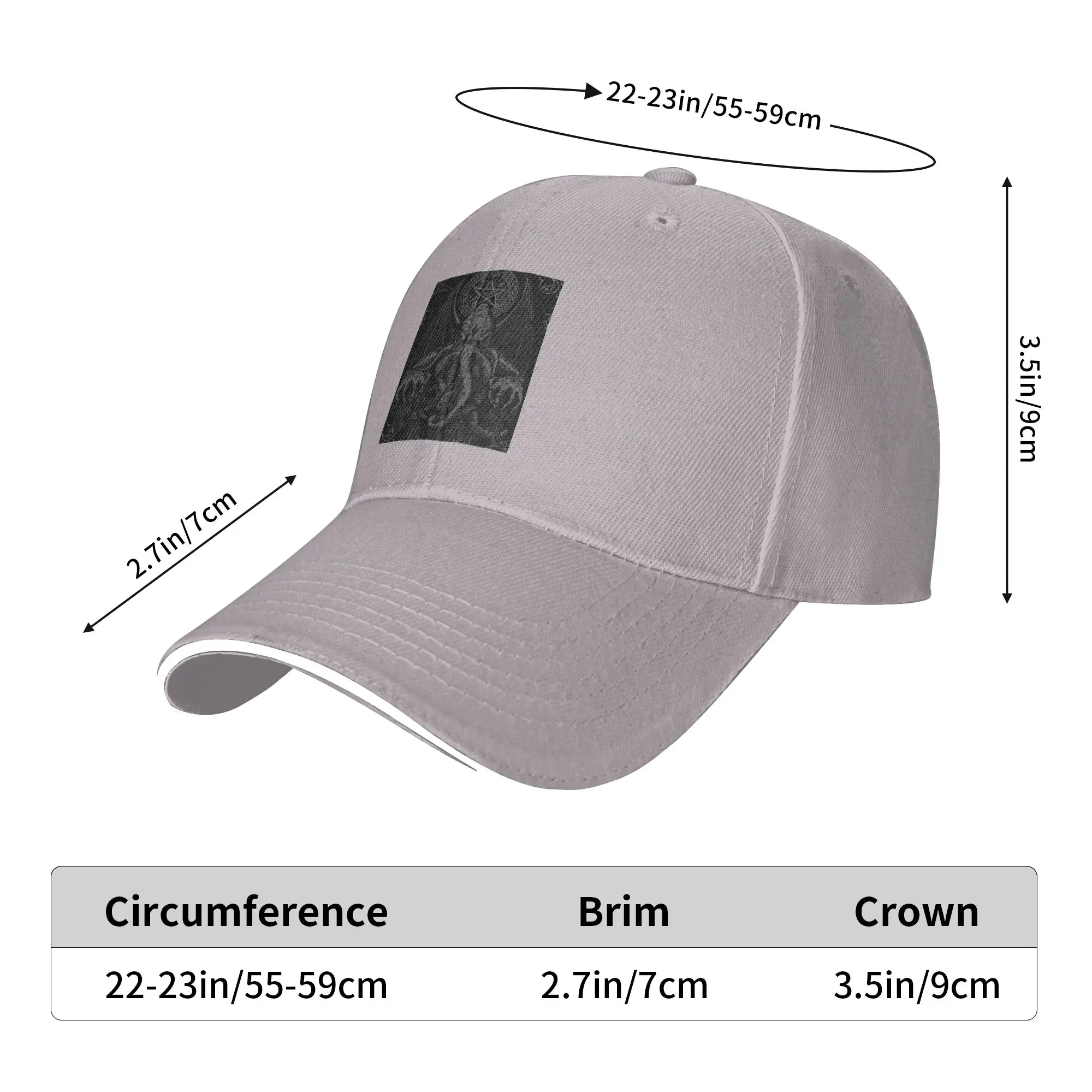 Cthulhu Mythos Lovecraft Horror Cap Casual Baseball Caps Adjustable Hat Hip Hop Summer Unisex Baseball Hats Customizable