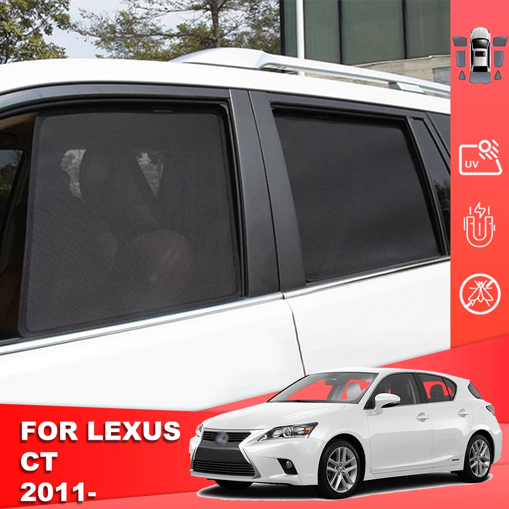 

For Lexus CT 200H CT200H 2010-2022 Magnetic Car Sunshade Shield Front Windshield Curtain Rear Side Baby Window Sun Shade Visor