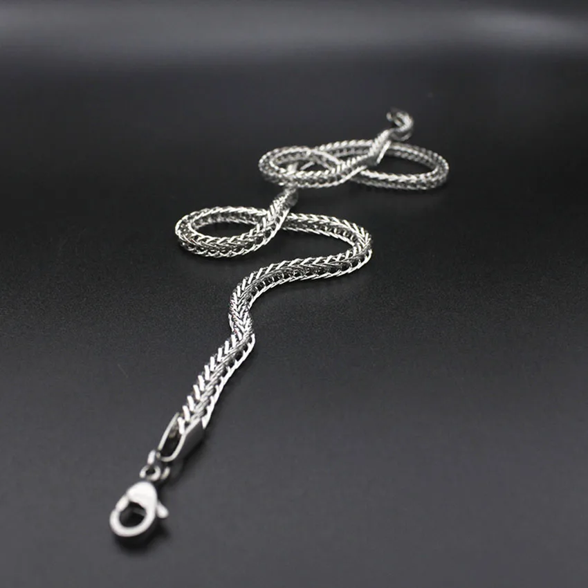 Fashion New Titanium Steel Necklace Foxtail Chain Stainless Steel Jewelry Multilayer Necklace Hot Sale