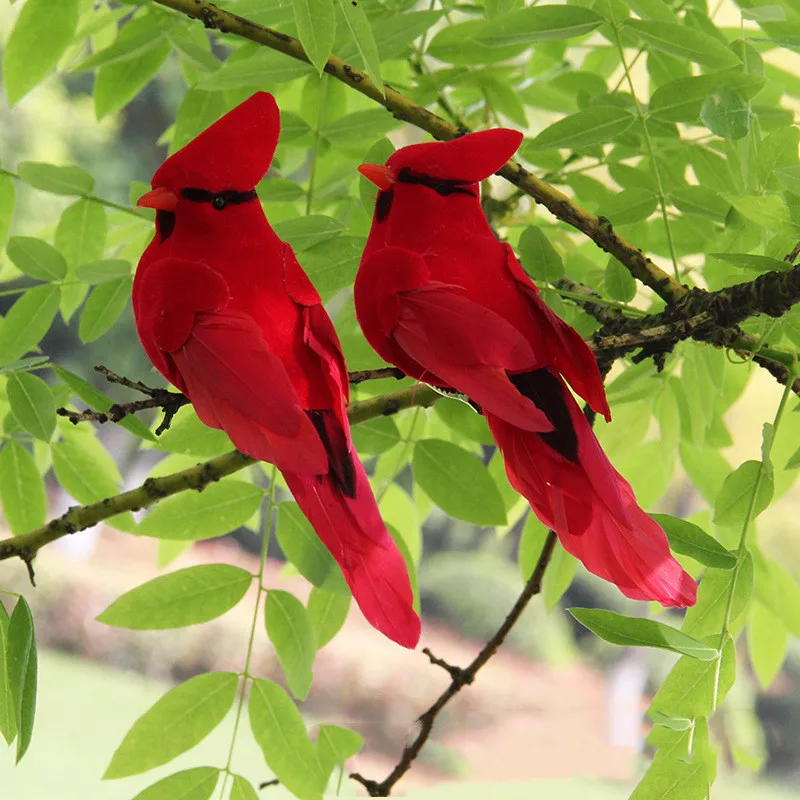 1 Pcs Artificial Bird Garden Green Plant Home Decoration Clip Prop Manufacturer Direct Feather Flapper Handicraft Bird
