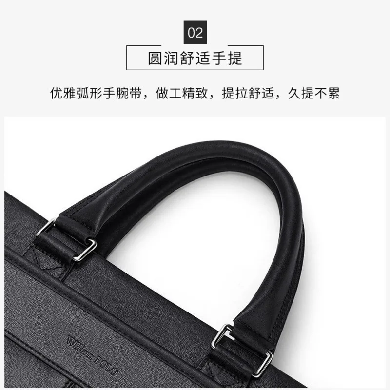 Męska luksusowa torba biznesowa na laptopa, skórzana torba crossbody, markowa torba męska, torba męska z prawdziwej skóry, aktówka, torba kurierska.