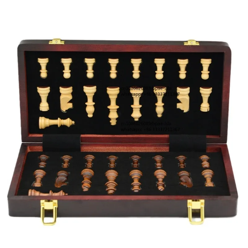 Strong magnetic wood chess 30cm puzzle competition table board game