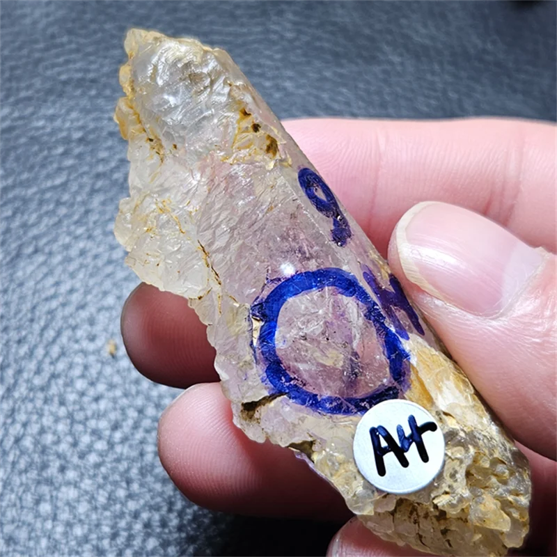 Natural Herkimer diamond mineral specimen black quicksand wand point crystal healing chakra stone home decoration