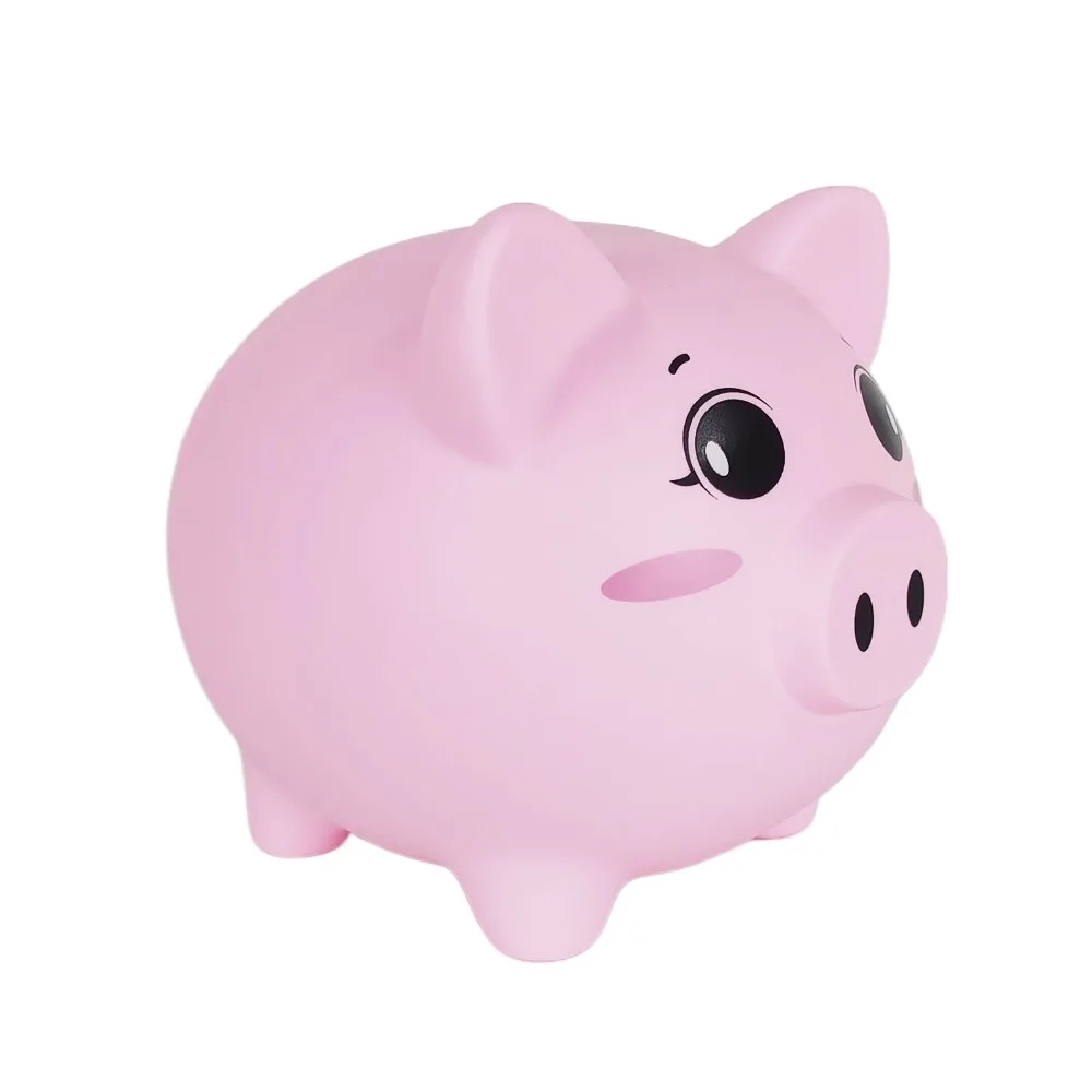 Anti DROP Pig Piggy Bank ถังตกแต่งการ์ตูนหมูกล่องเงินขนาดใหญ่ความจุสะสมหมู Piggy Bank