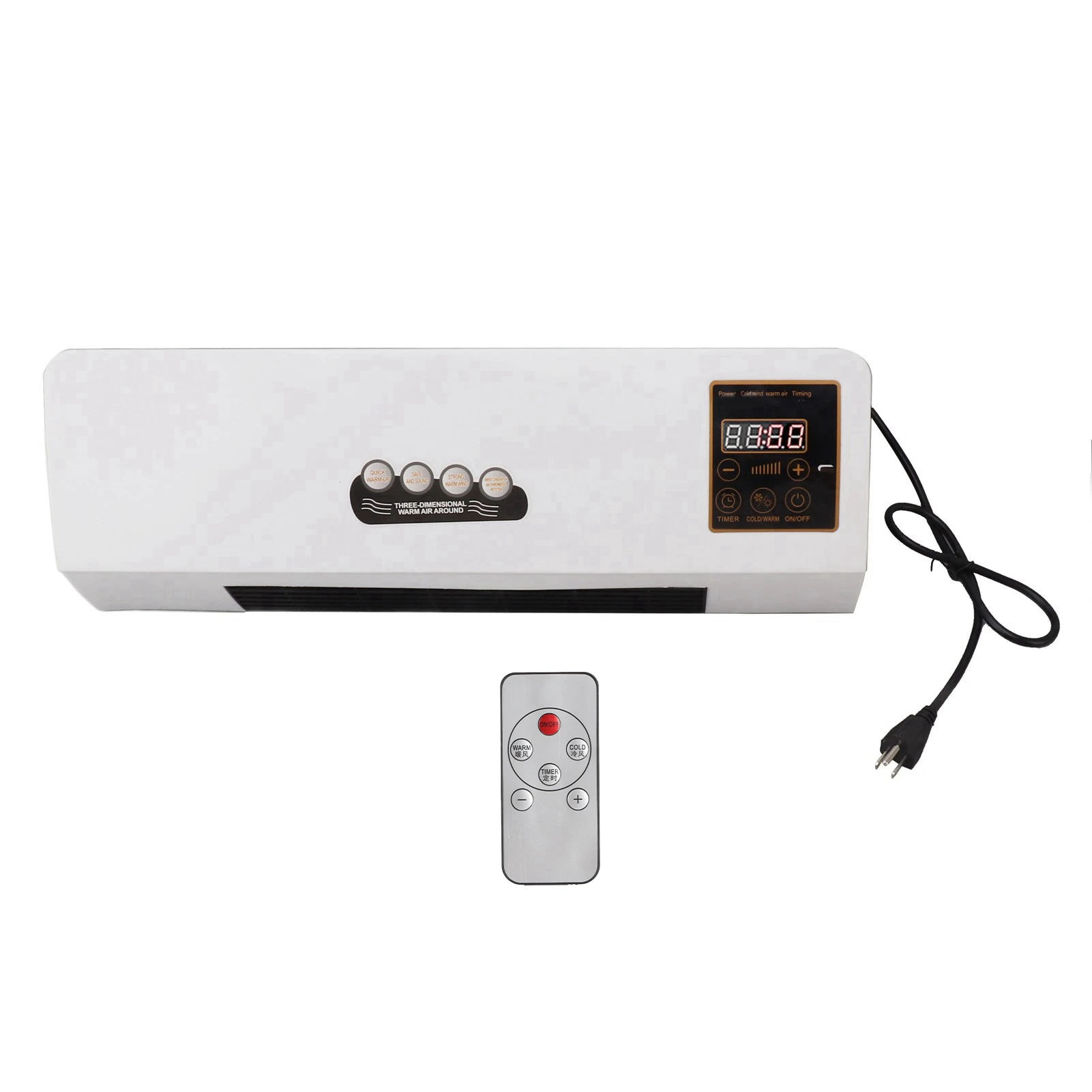 

Wall Mounted Heating Machine Dual Use Highly Efficient Wide Angles Mobile 3 Seconds Fast Heat Up Quiet Small Air Heater