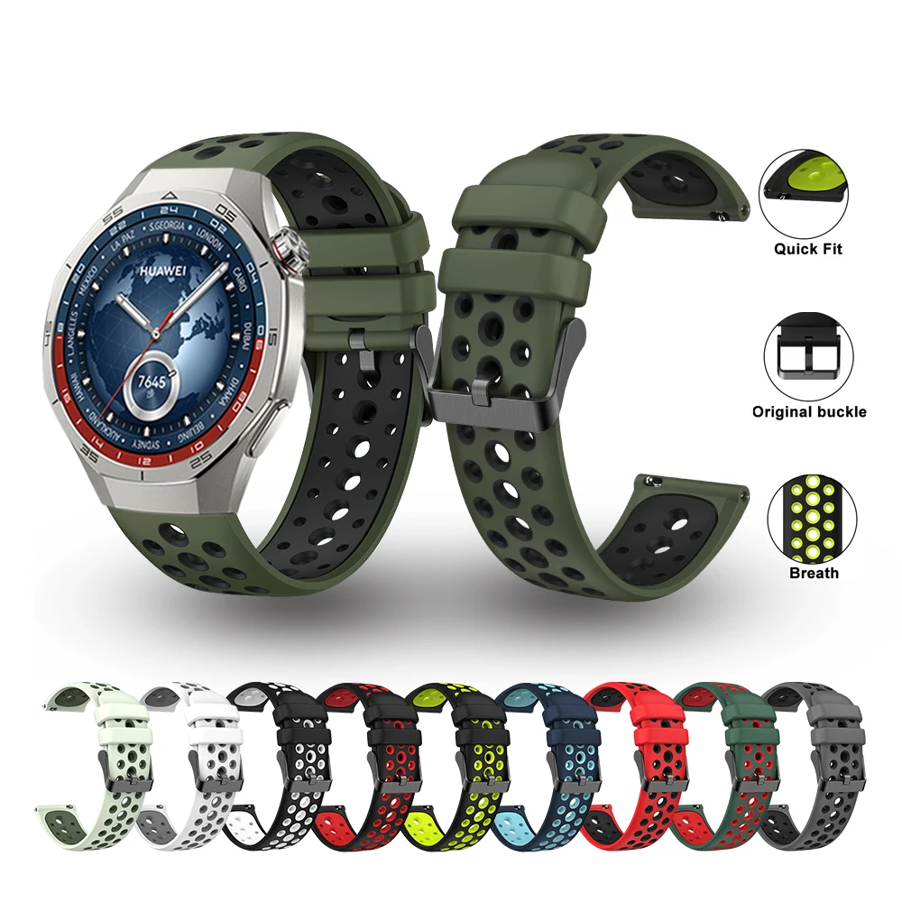 Compatible con Huawei Watch GT5 Pro 46mm/Watch 4 pro/GT 4 3 2 Pro/GT 2e/GT 4 46mm/GT Active correa de repuesto, correa de silicona