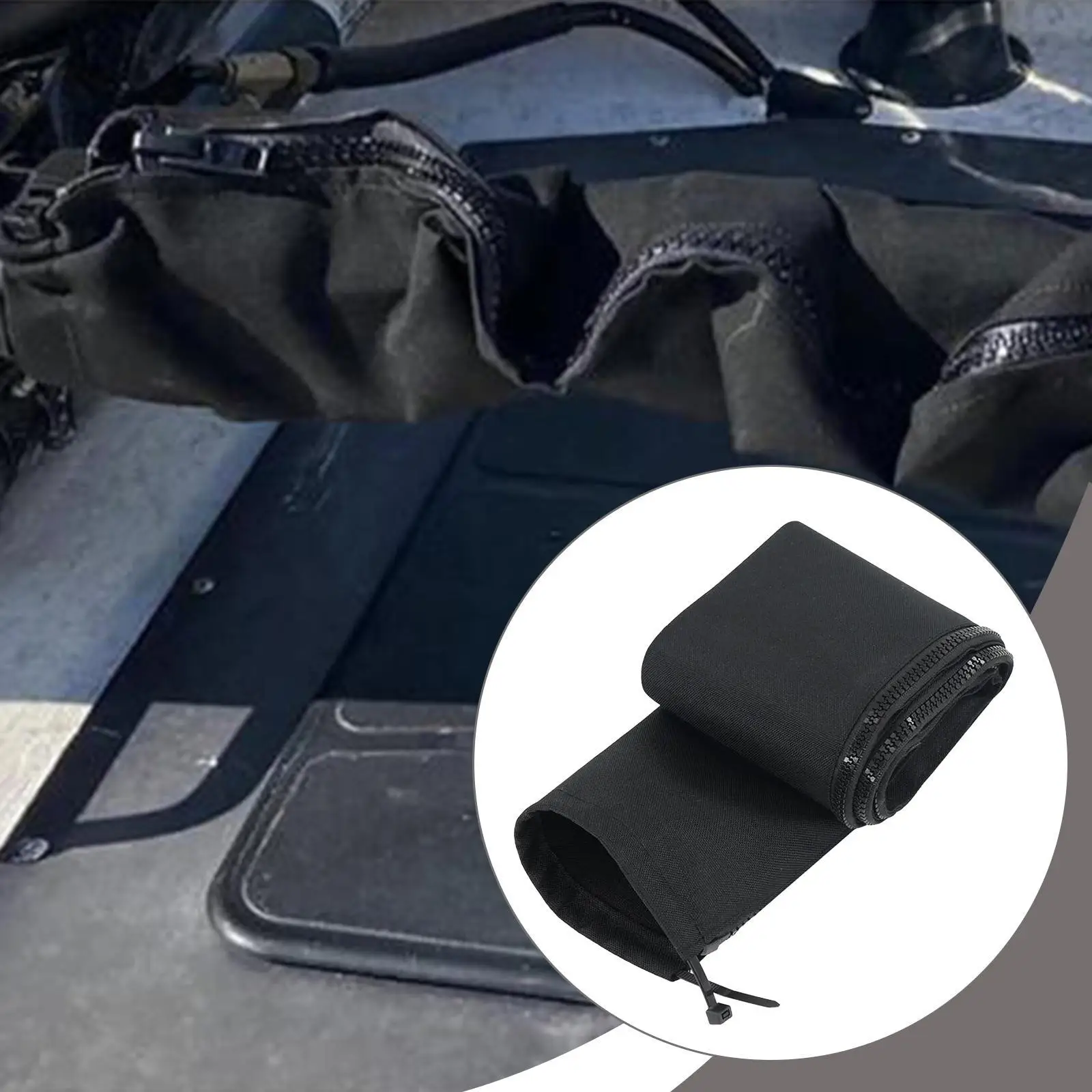 

Рукав для такелажа на молнии для лодки. Практичный водонепроницаемый организованный кабельный органайзер.