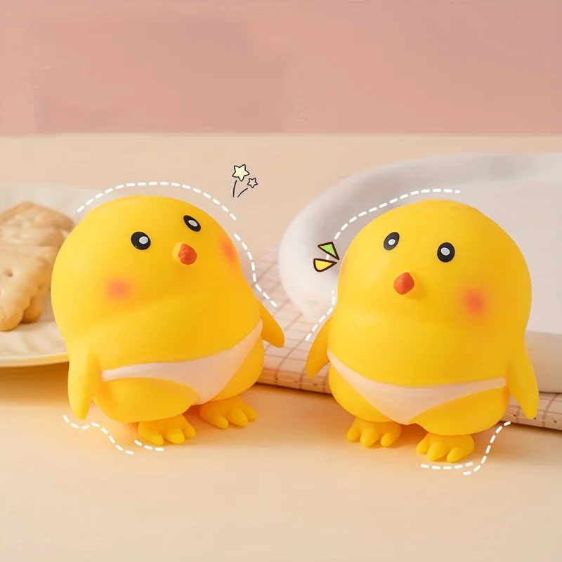Jouets de Simulation de poulet Squishy Fidget, balles anti-Stress, décompression sensorielle, jouet à presser pour adultes et enfants, cadeaux de vacances