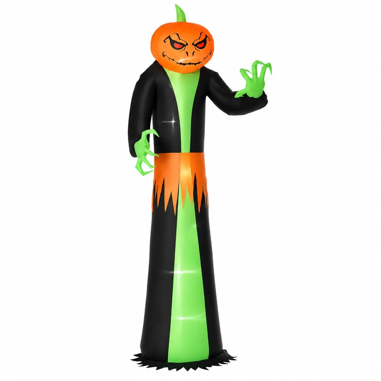 9 FT Halloween Decorations Outdoor Inflatable Pumpkin Ghost with LED Lights, Outdoor Halloween Decorations & Outdoor
