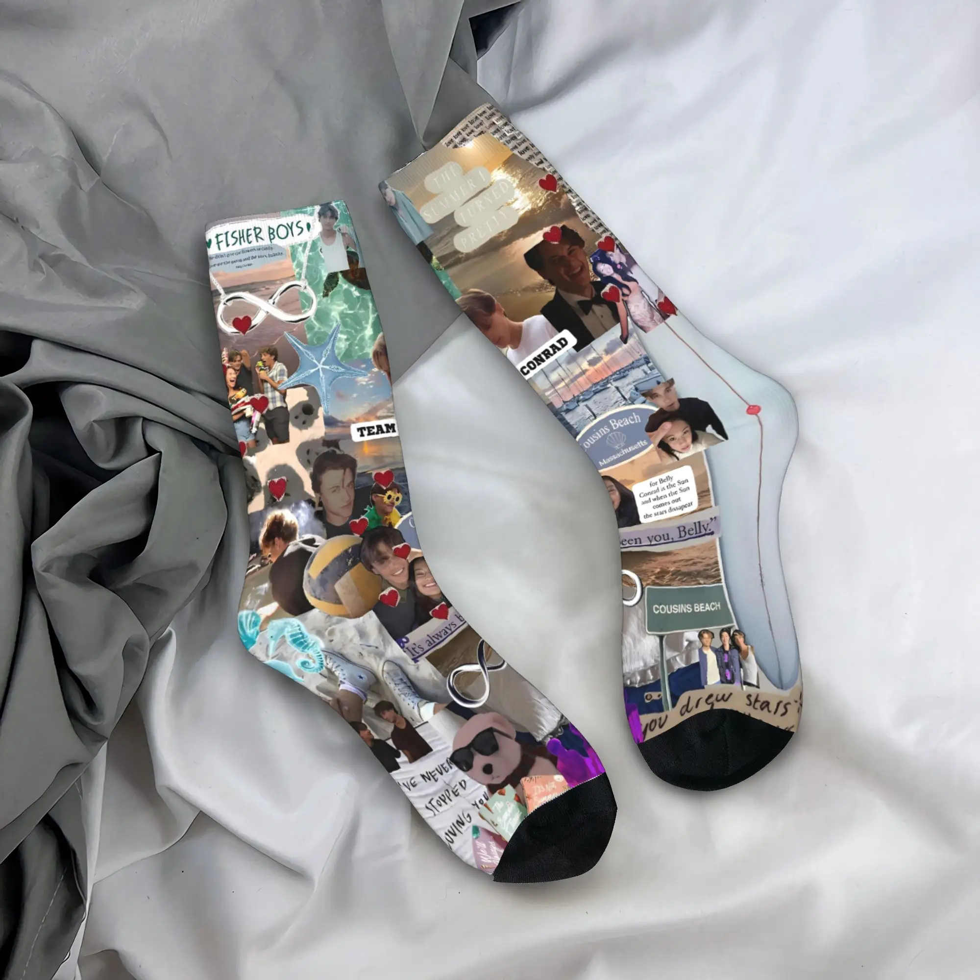 Cousins Beach Team Conrad الصيف تحولت إلى جوارب جميلة جوارب مضحكة للرجال تصميم الخريف جوارب مضادة للانزلاق #1