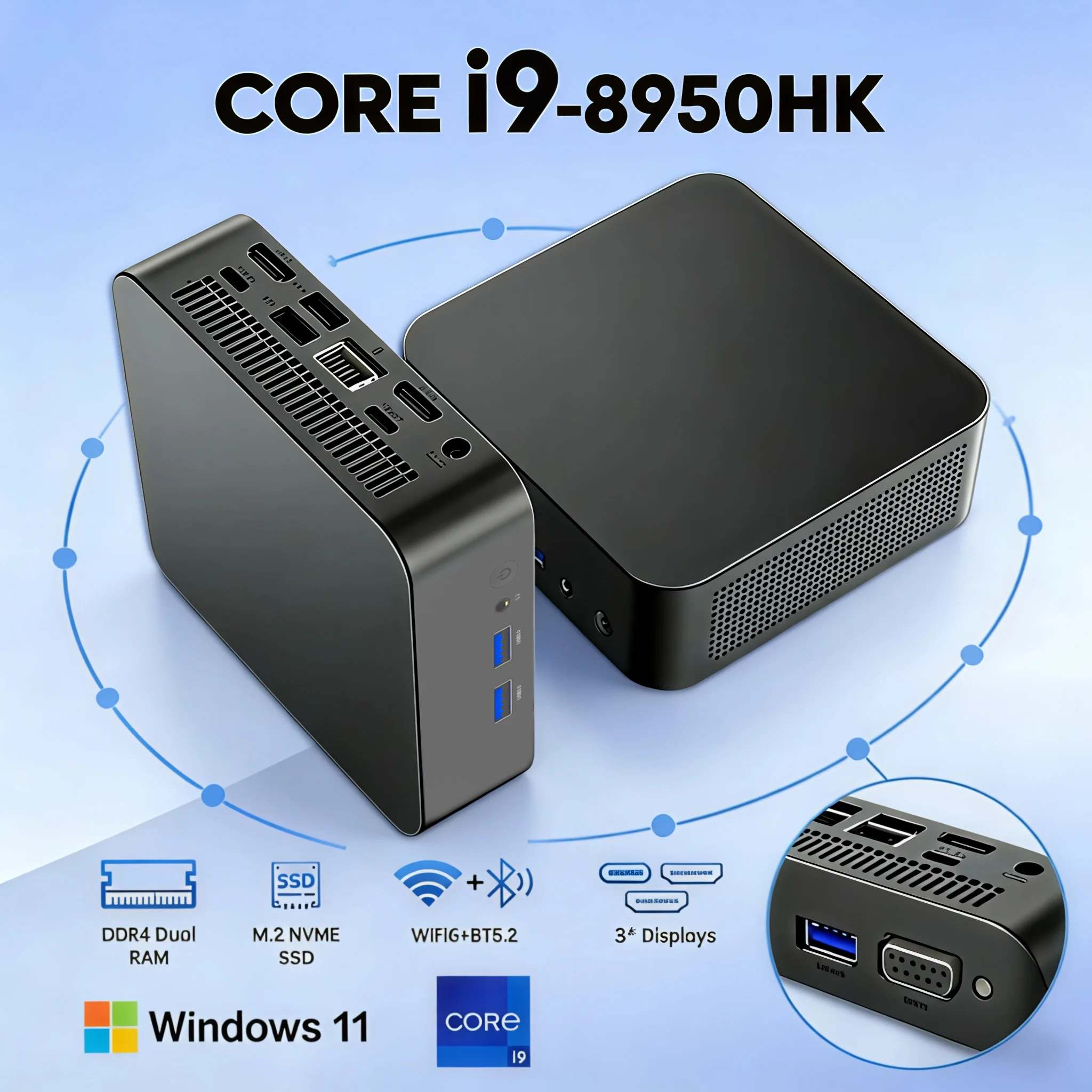 �y�Z�[�����zCore i9 8950HK i3-6100U �~�jPC Windows 11 16GB DDR4 512GB/1TB/2TB SSD �|�[�^�u���Q�[�~���O�~�jPC WiFi6 4K �~�j�R���s���[�^�[PC �f�X�N�g�b�v
